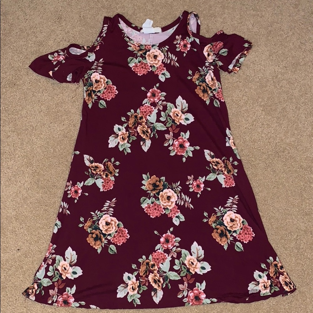 Super Cute Girl’s Cold Shoulder Dress